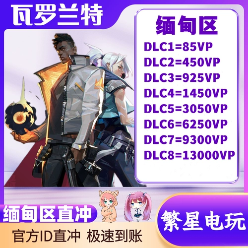 Валланд дай -далорант Valorant Valorant Myanmar Series Бесстранный контракт Мьянма Специальная война Британская Хаучонг перезарядка