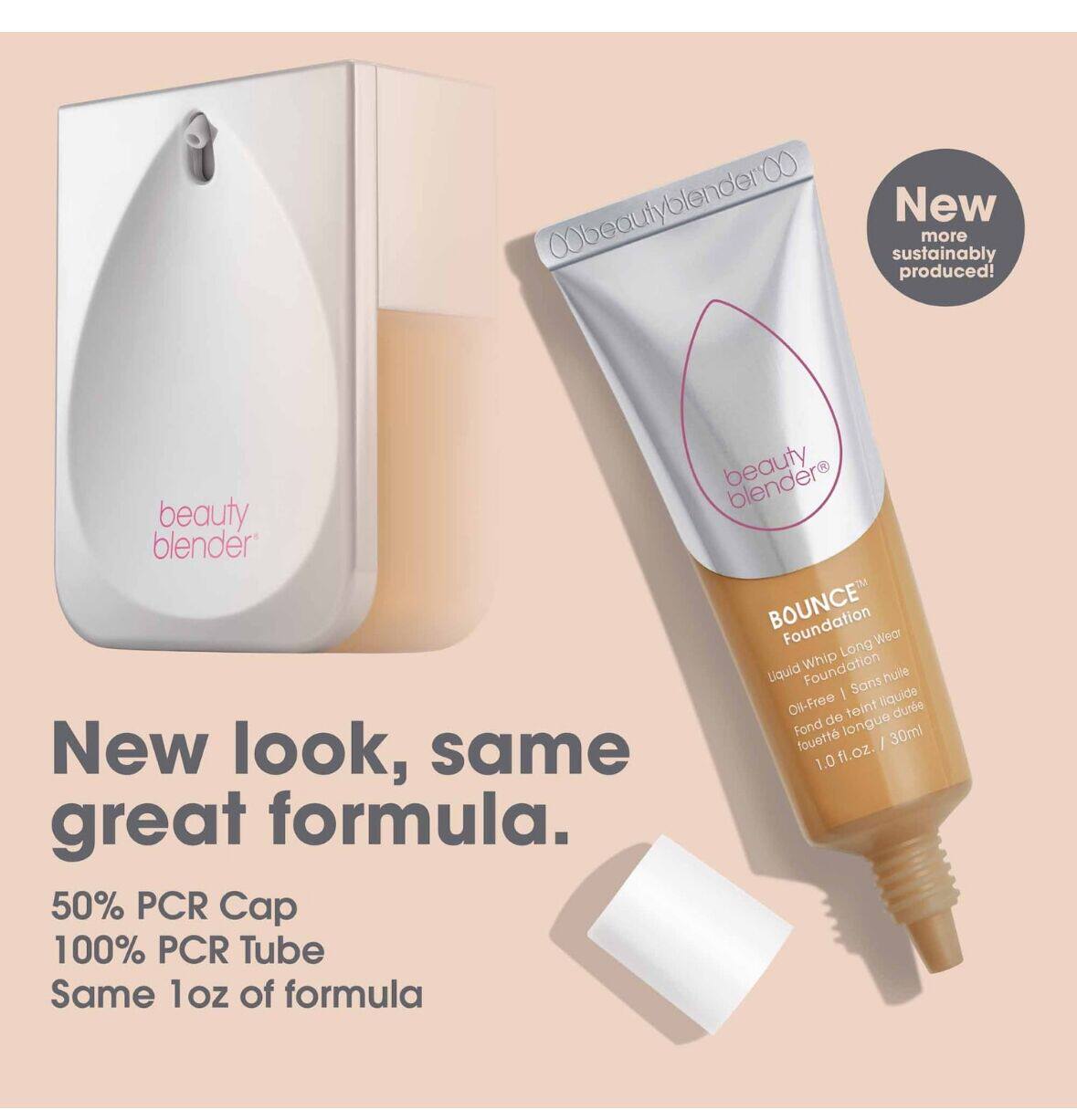 Жидкость/сливки 美淘！新版beauty blender  bounce 24小时持妆哑光粉底液30ml