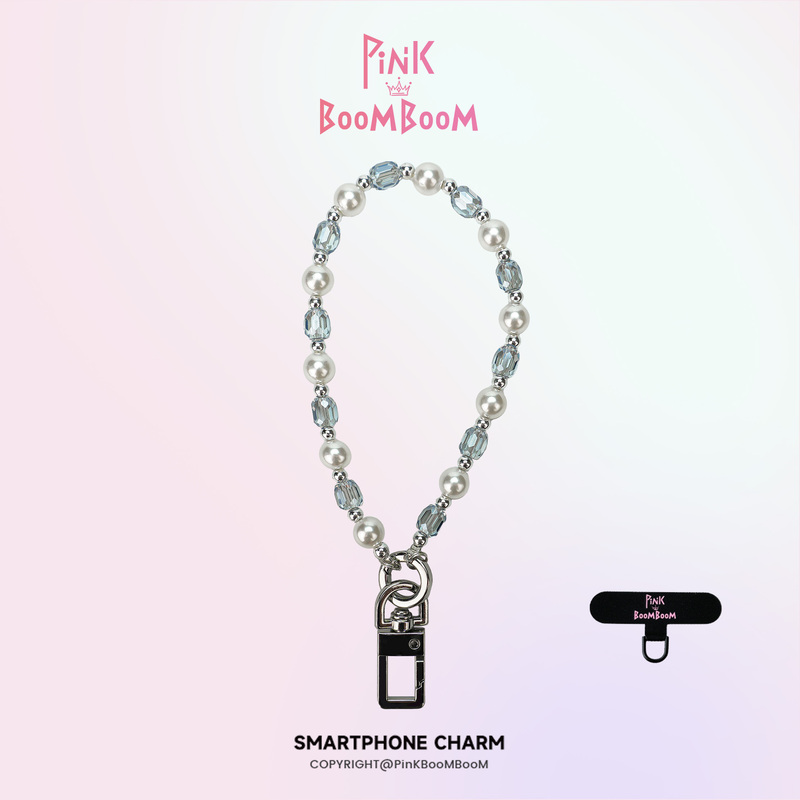 Pinkboom Original Crystal Pearl Phone Chain Anti-Lost Pendant Keychain Phone Case Creative Chain with a High-End Feel