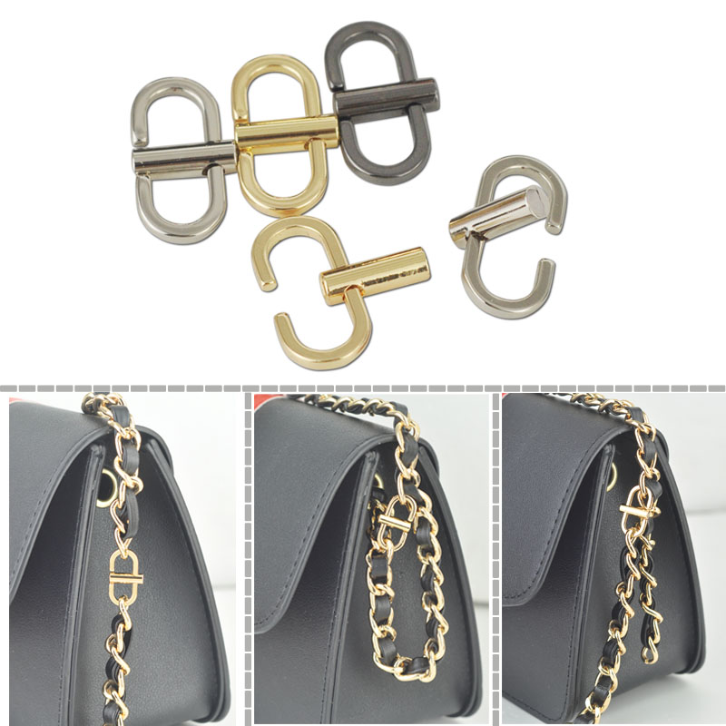 Small red book recommended chain bag adjustment buckle Stainless steel just function buckle Bag belt shortening buckle artifact metal accessories