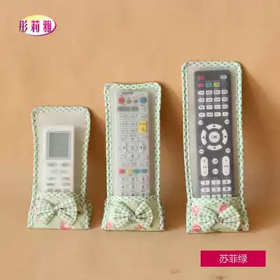 LCD TV set upper box air conditioning remote control cover transparent gauze remote control cover protective cover dust cover