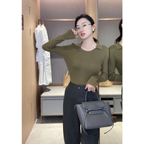 Mud brothers shop Baita foreign style POLO collar wool pullover bottoming shirt Air conditioning slim knitting