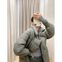 Mud brothers shop walking large quilt 95 goose down bathrobe type imitation memory fabric Down jacket windproof and warm