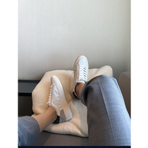 Mud brothers shop owner private green label small white shoes inside and outside leather leisure sports flat shoes women