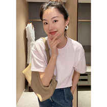 Mud brothers shop air cotton short-sleeved T light luxury JIN mouth cotton sweater T-shirt spring and summer women