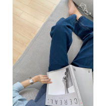 Mud brothers shop French vintage style denim wide leg pants Lazy commuter style straight pants