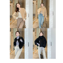 Mud brothers shop autumn and winter first coat CHAO fine wool short double-sided short warm niche