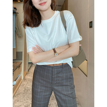 Mud brothers shop cotton in the aristocracy imported Pima Cotton Four Seasons high-density loose T-shirt elastic and breathable