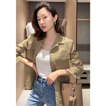 Mud brothers shop tooling shirt spring and autumn double pocket handsome tooling style long-sleeved women