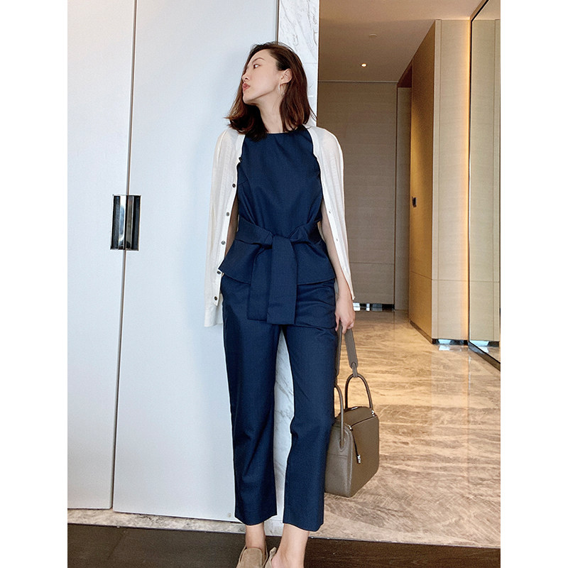 Clay Brother's Shop Classics Forever Though Fine Spinning Wool Suit Short Sleeve Western Pants Suit Summer