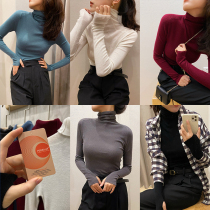 Mud brothers shop Black technology pearl cashmere skin-friendly turtleneck finger base sweater Wool knitted sweater