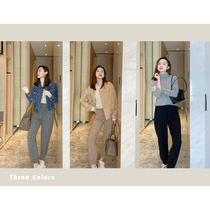 Mud brothers shop commuter fashionable wool knitted pants are thin and lazy not easy to Pilling