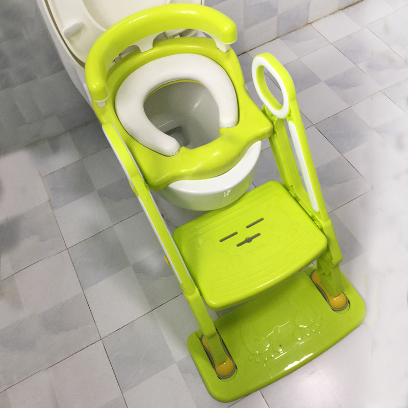 Children's toilet toilet stair-type male and female baby sitting toilet stool toilet folding auxiliary frame toilet seat cushion