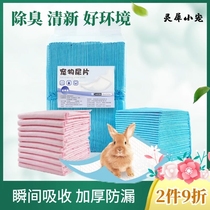 Pet Rabbit Urine Sheet Pooch Dutch Pig Infant Cat Urine Mat Stock Deodorized Thickened Water Absorbent Supplies Oversized Trumpet Toilet