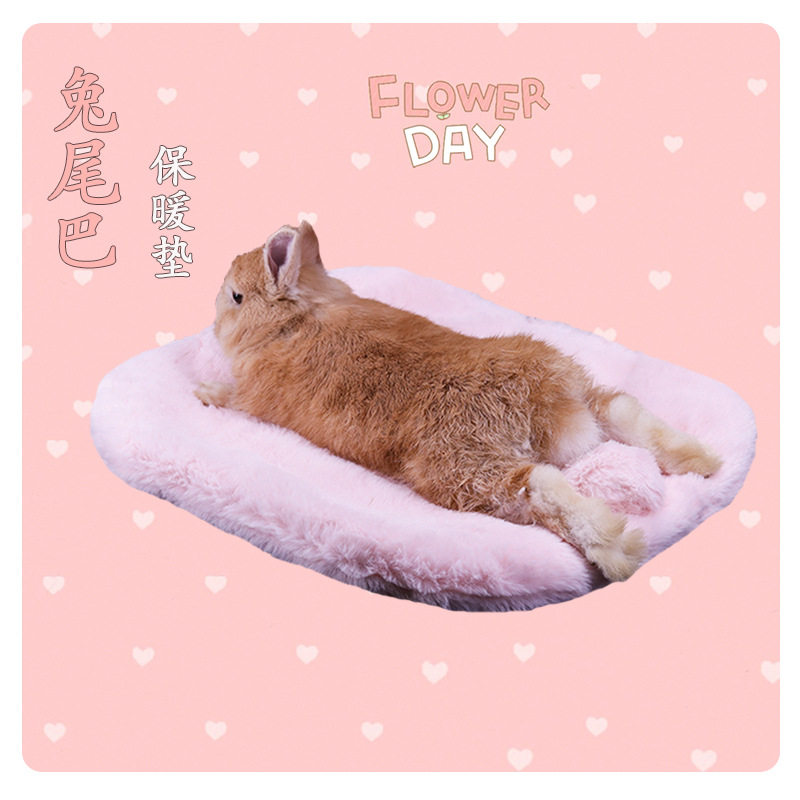 Super good RUA rabbit tail fart cushion bunny rabbit winter warm cushion Dutch pig guinea pig sleeping nest