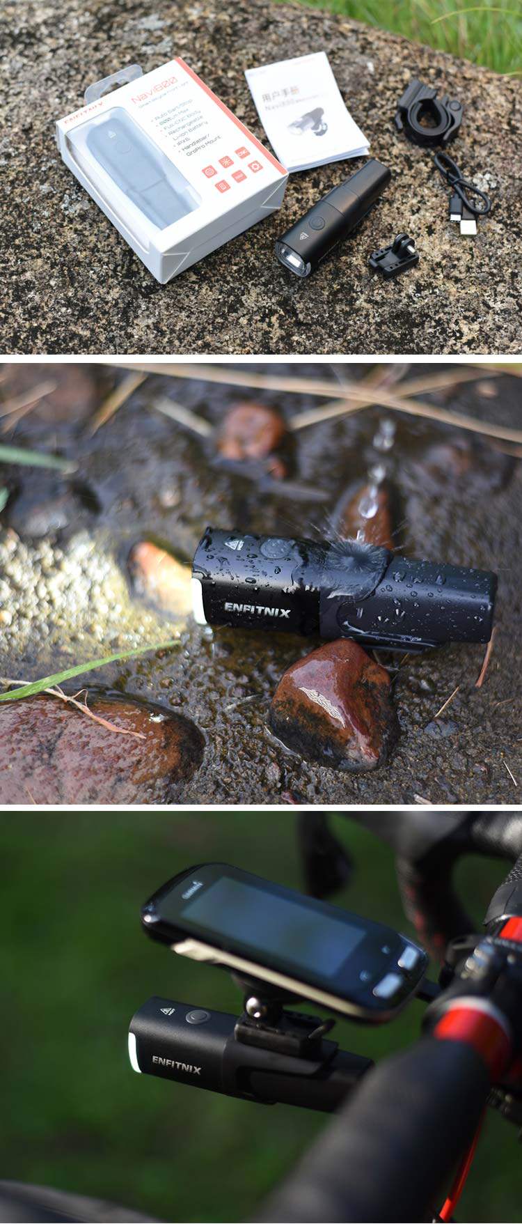 Умный индукционный велосипед, водонепроницаемый фонарь, передние фары 