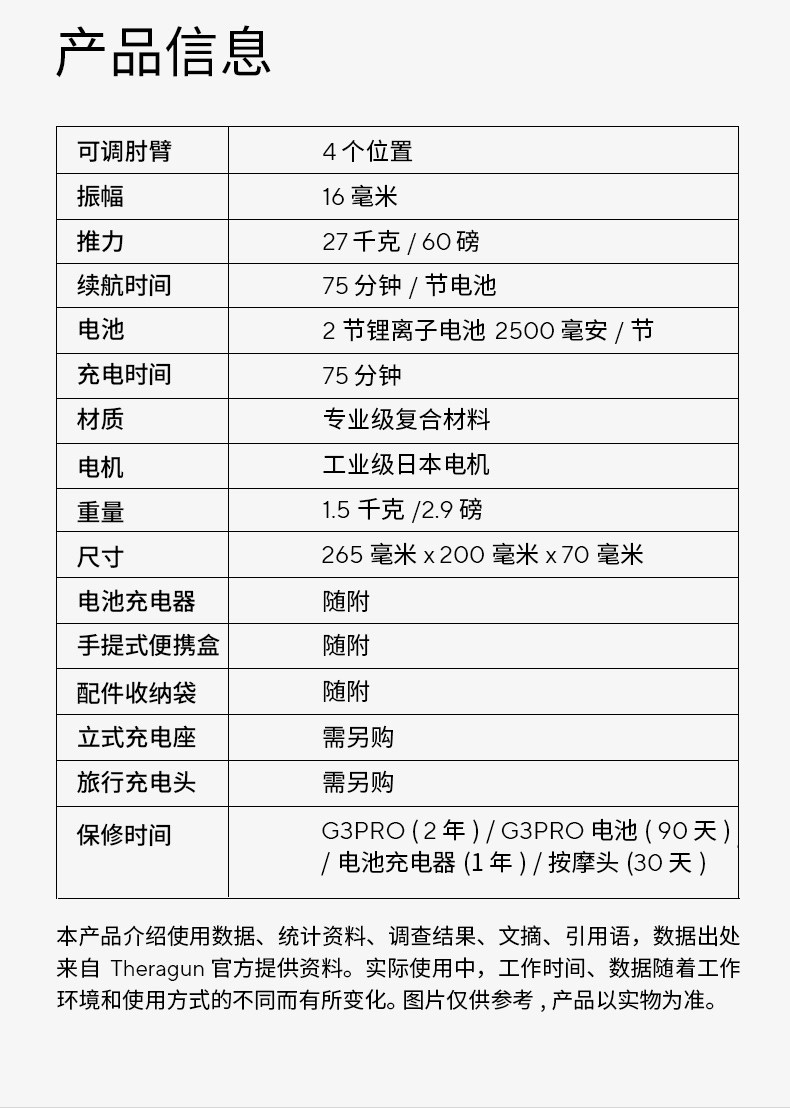 вело инструменты 赛锐康theragun g3pro 肌健仪 深层肌肉按摩器 筋膜枪美国品牌 Other