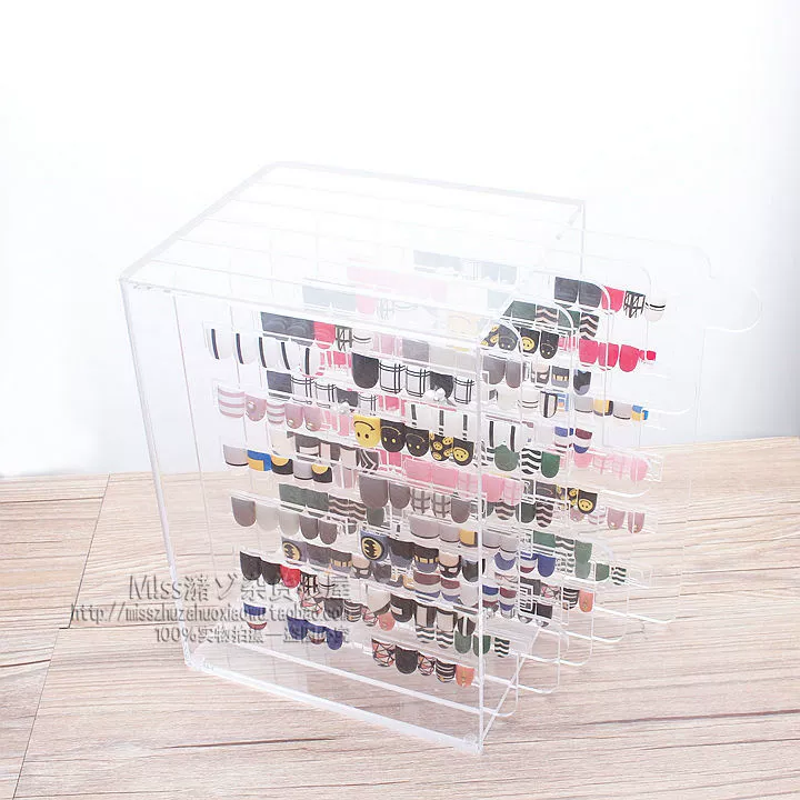 Nail Art Display Stand Model Display Board Display Box Display Frame Làm móng hiển thị Hộp A Công cụ làm móng - Công cụ Nail đèn làm nail