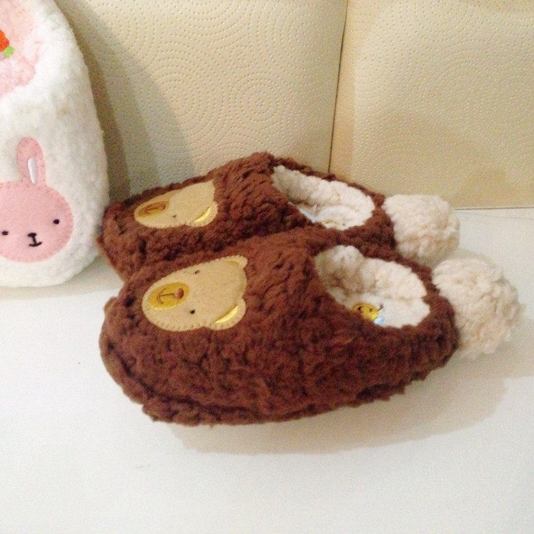 Pantoufles enfants en suède pour hiver - semelle caoutchouc - Ref 1017992 Image 13