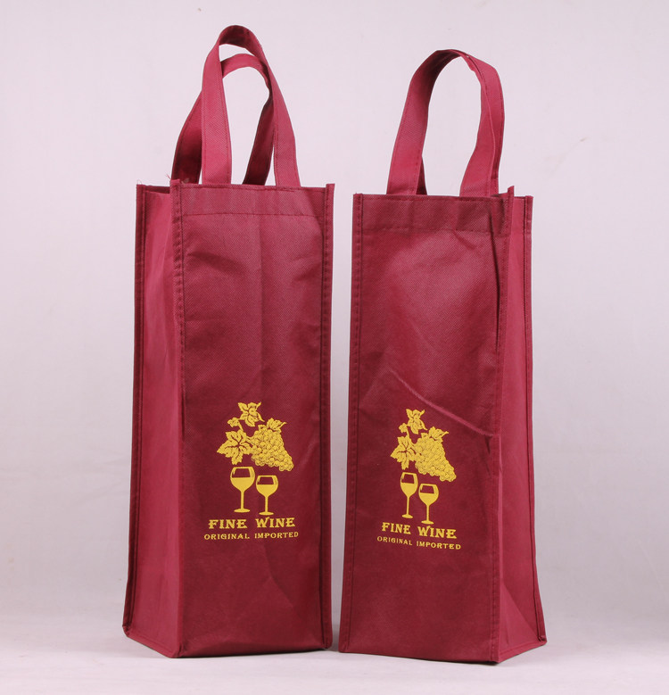 Wholesale single non-woven wine bag gift bag handbag wine bag packaging bag wine bag