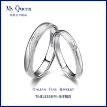 Mankun custom diamond ring men and women couples ring diamond wedding ring white 18K gold diamond ring