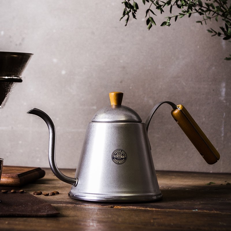 Japan Qingfang Production Institute Aoyoshi stainless steel fine mouth long Mouth Punching Pot Coffee Maker Retro Burning Kettle-Taobao