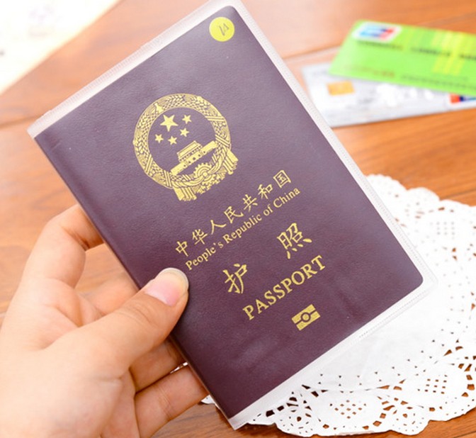 PVC hộ chiếu không thấm nước gói hộ chiếu trong suốt bao gồm Hàn Quốc đa chức năng hộ chiếu minh bạch bao gồm hộ chiếu hộ chiếu túi đựng giấy tờ xe oto