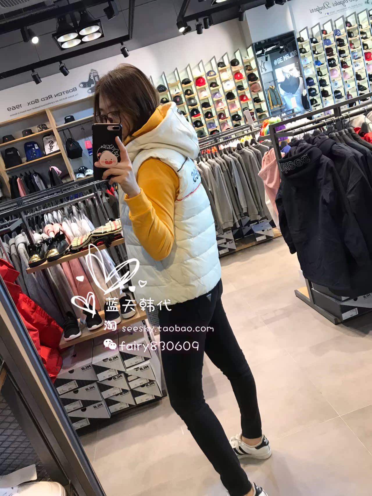 MLB Hàn Quốc mua VTS1811 cotton mỏng giải trí có thể tháo rời áo vest thể thao nam nữ có cùng NY - Áo thể thao áo khoác lining nữ