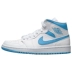 Bò dỗ Jordan 1 mid AJ1 North Carolina Blue Women’s White Blue Basketball Shoes BQ6472-114 - Giày bóng rổ