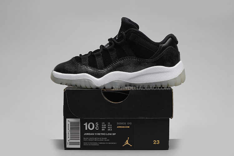 Burdock Air Jordan 11 Low Big Devil Baby Children Shoes 505836-505835-010 - Giày dép trẻ em / Giầy trẻ giày adidas cho bé trai