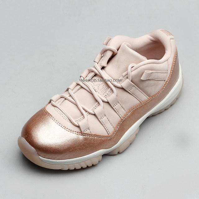 Niu coo coo AirJordan11LowAJ11 rose gold ເກີບບ້ວງຕ້ານການချော် AH7860-105