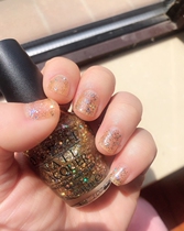 American original OPI nail polish Asian series laser sparkling diamond silver elegant gold big sequin r63