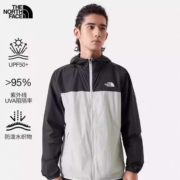 The North Face Hooded Color-Blocked Breathable Quick-Drying Anti-Uv Sun Protection Clothing 8Aus