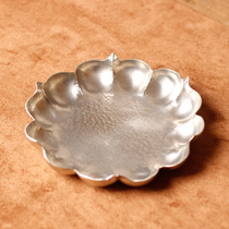 Yulon all-handmade saucers and coasters pure tin tea sets and spare parts tea sets tea trays and coasters high-end tea ceremony