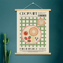 2022 Restaurant Decoration Painting and at least the restaurant Hanging Paintings Three Meals Four Seasons Table Background Wall Decoration Painting Modern Light Lavish Hotel