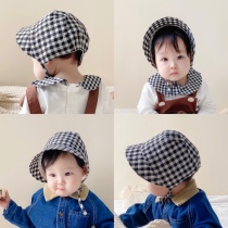 ins spring and summer baby sun hat cotton cloth palace large eatery sunscreen for men and women Baohat South Korean childrens foreign air grid