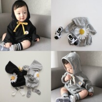 2022 Spring new Inches Baby Harvest baby one-piece clothes small daisies Triangle climbing Harvest foreign air moms parent-child