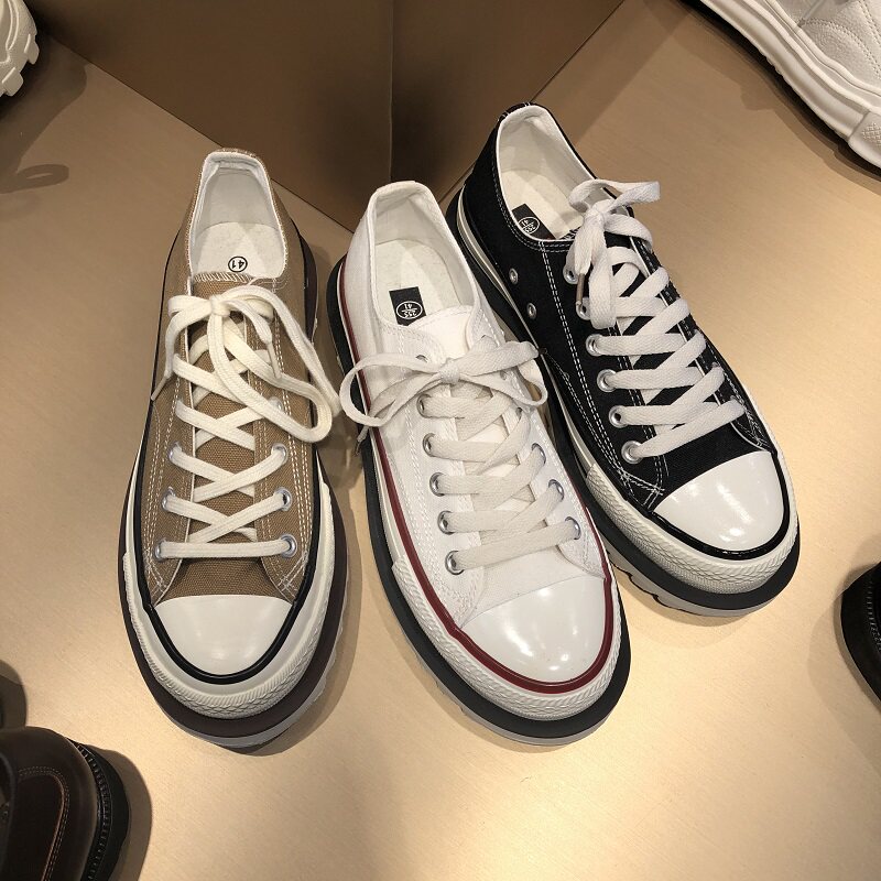 ANAN East Gate Korean men's shoes sneakers sneakers and sneakers spring and summer with tip tip canvas shoes