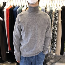 Sweater 2020 new mens ANAN Korea Dongdaemun winter high collar loose shoulder pullover sweater