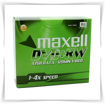 Maxell mcsell DVD RW disc burning Disc rewritable blank disc 4 Speed 4 7G Taiwan production