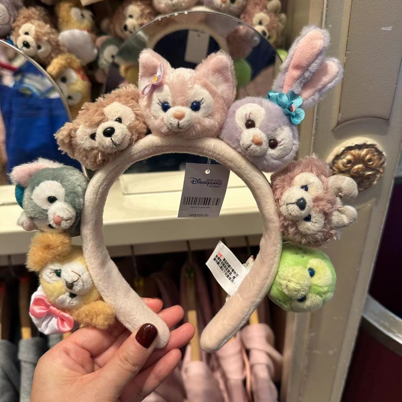 Hong Kong Disneyland Duffy Bear Lina Belle Olu Cake Seven Treasures Doll Hairband Headband