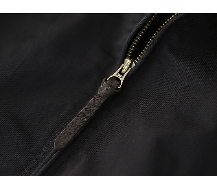 100% cotton vintage short zip-up lapel cotton cargo jacket jacket for men Spring and autumn