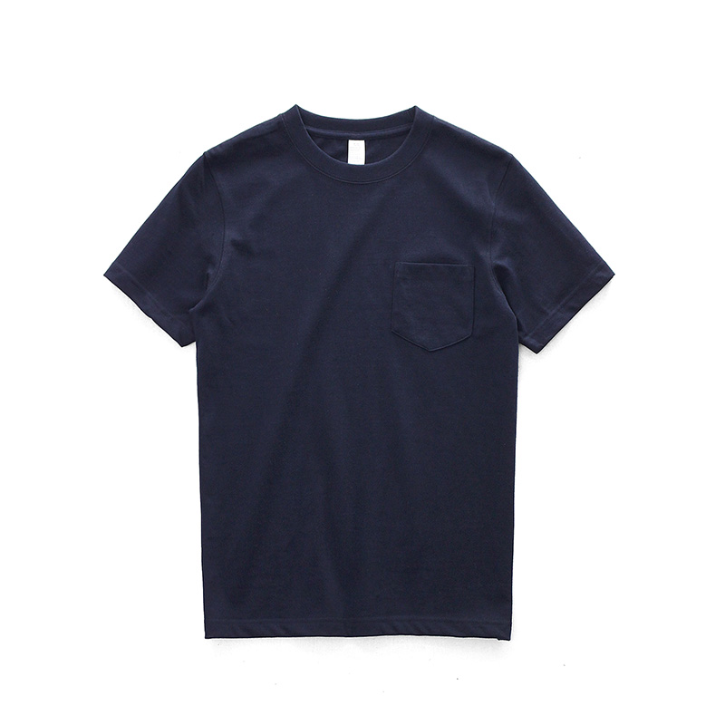 Áo thun nam Mỹ nặng retro 260g cotton túi ngắn tay áo thun nam trắng áo sơ mi nam từ bi mùa hè áo phông nam tay ngắn có cổ