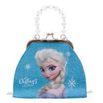 Girls Childrens Bag Princess Fashion Bag Little Girl One Shoulder shoulder bag Mini Cute Ice Snow Aisha Hand bag
