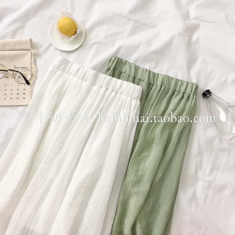 Mùa hè 2018 mới của phụ nữ Hàn Quốc phiên bản của nhỏ tươi cao eo váy dài nữ hoang dã màu rắn lót váy thủy triều chân váy đẹp hàn quốc