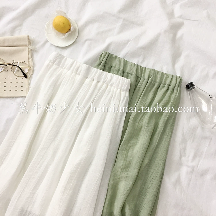 Mùa hè 2018 mới của phụ nữ Hàn Quốc phiên bản của nhỏ tươi cao eo váy dài nữ hoang dã màu rắn lót váy thủy triều chan vay chu a