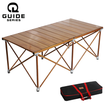 Table pliante dextérieur Bulin GuideSeries avec pieds relevables table de pique-nique en alliage daluminium table de camping pour rouleaux dœufs