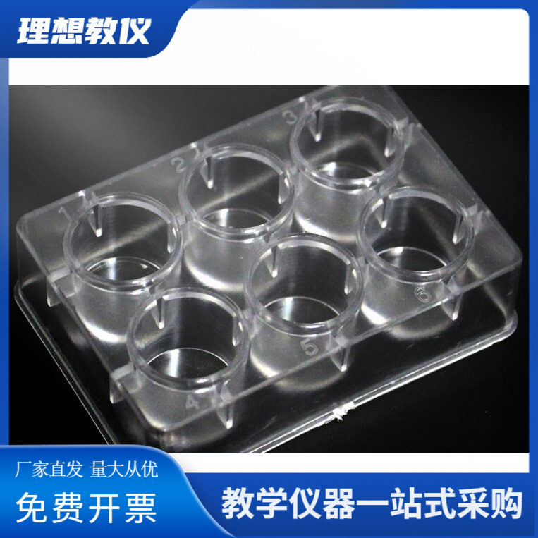 塑料井穴板 5ml*6穴6孔 多功能多孔实验点滴板 六孔六穴实验器材