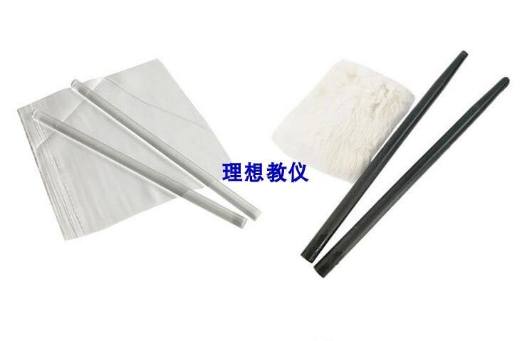 胶棒玻棒一对附丝绸附毛皮 摩擦起电实验学生用 教学仪器器材教具
