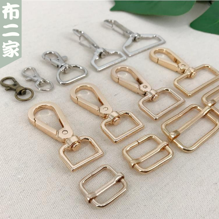 Metal backpack strap lobster activity adhesive hook buckle mouth Japanese three-stop hook buckle Buckle Bag bag accessories accessories